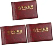 Tofficu 3pcs Coin Collection Book Coin Collecting Book Coin Album Coin Collector Coin Collecting Album