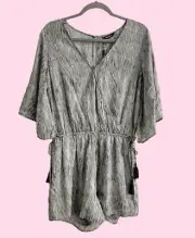 Decjuba Beth Printed Wrap Playsuit; NWT; Size 8