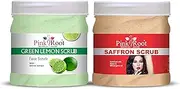 Pink Root Green Lemon Scrub 500gm with Saffron Scrub 500gm