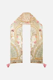LONG SILK CRINKLE CHIFFON SCARF OTTOMAN DYNASTY