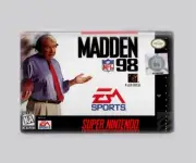MADDEN NFL 98 / SNES - 2"x3" FRIDGE MAGNET (retro super nintendo