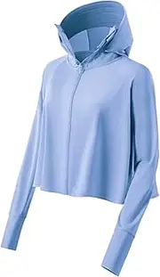 [KUMADAI] Women's UV Protection Jacket UPF 50+ Sun Protection Clothing Long Sleeve SPF Hoodie Sun Shirt Quick Dry Hiking Jacket
