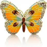 Colorful Butterfly Faberge Styled Trinket Box Handmade Decorated with Swarovski Crystals