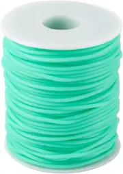 FASHEWELRY 54.6 Yards Hollow Pipe Rubber Cords 2mm Rubber Hollow Tube Cords T...