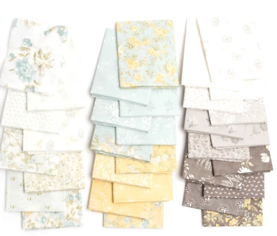 HONEYBLOOM 32 Fat Quarters 3 Sisters Moda QUILT Fabric Grand Floral aqua 44340AB