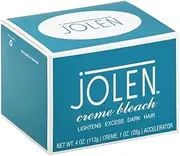 JOLEN 4oz 120 ml CREME BLEACH REGULAR LIGHTENS EXCESS DARK HAIR