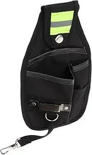 Electrician Tool Storage Bag Portable Oxford Organizer Pouch with Reflective Strip Lightweight Waist Tool Bag for Travel Camping and Outdoor Use