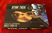 Eaglemoss Star Trek USS Enterprise-D NCC-1701-D XL Gold Edition Model w magazine