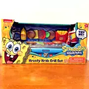 Nickelodeon Spongebob Krusty Krab Krabby Patty Grill Set Playset Sizzle Sounds