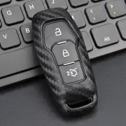 Silicone Carbon Fiber Car Smart Key Case Cover For Ford Fusion/F150/Mustang/Edge