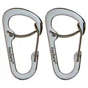 Bico KeySafe Gatelock #2 Carabiner - Silver - 2 Pack