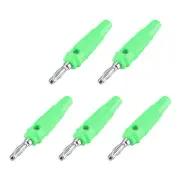4mm Banana Speaker Plug Screws Cable Plugs Connectors Green Jack Connector 5pcs