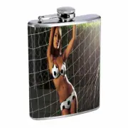 Colombian Pin Up Girls D10 Flask 8oz Stainless Steel Hip Drinking Whiskey
