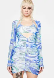 [BY DYLN] Blue Juna Dress