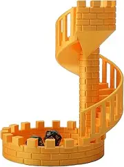 Buithafu Dice Tower Castle Dice Rolling Tower with Tray for Dungeons and Dragons RPG Tabletop Games