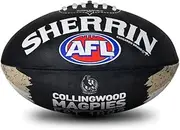 Sherrin AFL Collingwood Magpies Song Football, Size 2