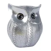 White Owl Statue Figurine - Animal Sculpture Home Decoration for Bedroom Living