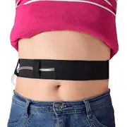 Black Peritoneal Dialysis Conduit Belt Adjustable Breathable Abdominal Support Belt White M