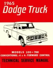 1965 Dodge Truck Shop Service Repair Manual Book Engine Drivetrain Wiring Guide