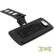 VEVOR Under-Desk Keyboard Tray, Adjustable for Height and Tilt, Slide-Out Des...