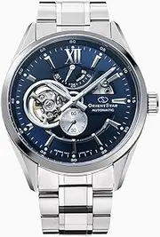 [ORIENT STAR] RK-AV0004L Men's Automatic Watch, Modern Skeleton Mechanical, Made in Japan, Open Heart, Dial Color - Blue, Modern