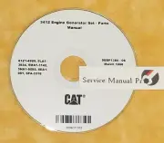 SEBP1384 Caterpillar 3412 Engine Generator Set Parts Manual Book CD. 81Z 5LA 5MA