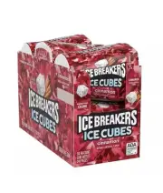 6 ❤️ 40 Count Ice Breakers Gum Cinnamon Ice Cubes Sugar Free 240 Pieces Exp 2/26