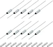 uxcell 10 Pcs Metal Temperature Thermal Fuse SF169Y 172 °C 341.6 °F 15A 250V Cutoff Thermal Fuse with 20 Pcs BN1.25 Bare Terminal Butt Connector for Motor Transformer Electric Industrial