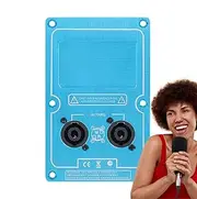 Speaker Wiring Board - Double 4-Core Socket Audio Input Wiring Board,Binding Post Terminal Cable Connector, Audio Amplifier Socket