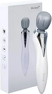 Boriwat Handheld Massager Wand Cordless, Shoulder Massagers for Muscles Pain, Rechargeable Personal Massage Wand for Back Neck Shoulder Muscle Pain Relief, Use at Office & Home