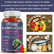 Sambucus Elderberry - Support Immune System Health - with Vitamin C, Vitamin D