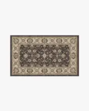 90' x 150' | Machine Washable Runner Rug | Kid & Pet Friendly | Indoor Rug | Odette Dark Wood Flatwoven Rug | Ruggable