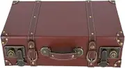 Wooden Storage, Decorative Suitcase Trunk Box, Old Style Suitcase for Keepsake Bedroom Display Or Party Decor