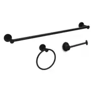 Glacier Bay Lucien 3-Piece Bath Hardware Set with Towel Bar Paper Holder Towel R