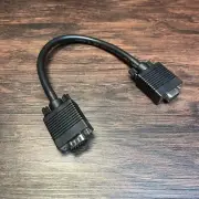 3DFX Voodoo 1 & 2 VGA Pass Through Loopback Cable 12" Male To Female 15-Pin