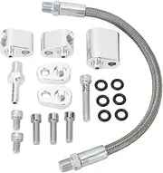 GRCFUMO Coolant Crossover Hose Kit, Rugged Steam Vent Crossover Hose Kit, Utility Throttle Body Bypass Hose Kit for LS Series Engines