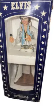 1977 McCormick ELVIS PRESLEY Whiskey Porcelain Decanter w/ Original Box