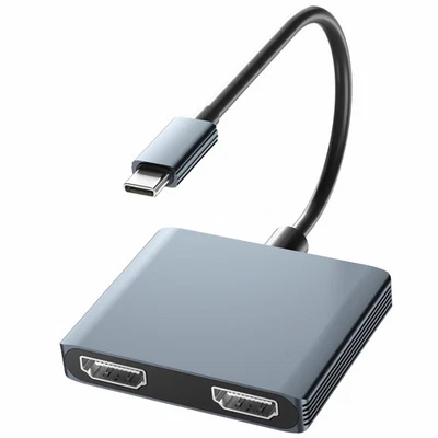 USB C to Dual HDMI Adapter 4K,Docking Station Dual Monitor, Type C to HDMI Sp...