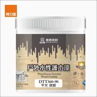 在飛比找momo購物網優惠-【特力屋】德寶 水性戶外護木漆 透明平光 1L