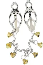 Metal Nipple Clamps For Men Women, Non-Piercing Metal Clip Stimulator Nipple Clips Adult Toys Adjustable Body Clamp For Women Beginners Couple