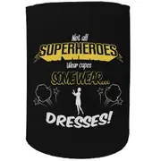 Alcohol Stubby Holder - Superheroes Dresses - Funny Novelty Birthday Gift Joke Beer Can Bottle