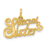 10k Yellow Gold SPECIAL SISTER Charm