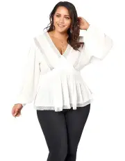 [The Poetic Gypsy] Astral Passenger Lace Blouse in White