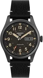 [SEIKO] 5 SPORTS SRPG41K1 BLACK LEATHER MEN'S WATCH