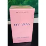 （現貨免運）台灣專櫃正貨GIORGIO ARMANI 亞曼尼MY WAY 淡香精 星燦版 50ML