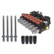 findmall 6 Spool 11GPM 3625PSI Hydraulic Directional Control Valve with 2 Joy...