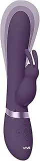 Vive Taka Inflatable Vibrating Rabbit G-Spot Vibrator, Purple