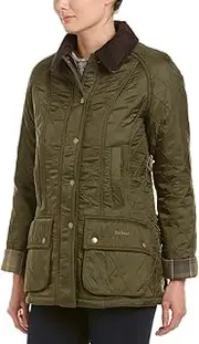 [Barbour] Womens Beadnell Polarquilt Jacket, 12, Green, Green, 16