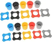 WESIEVYA 10 sets Wireless Microphone Rubber Rings Mic Protection Sleeves for Handheld Microphones Slip Shock Resistant Covers Colors for Conferences Performances Interviews