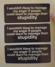 3 - I Wouldn't Have To Manage My Anger If People Could Learn To Manage Their St